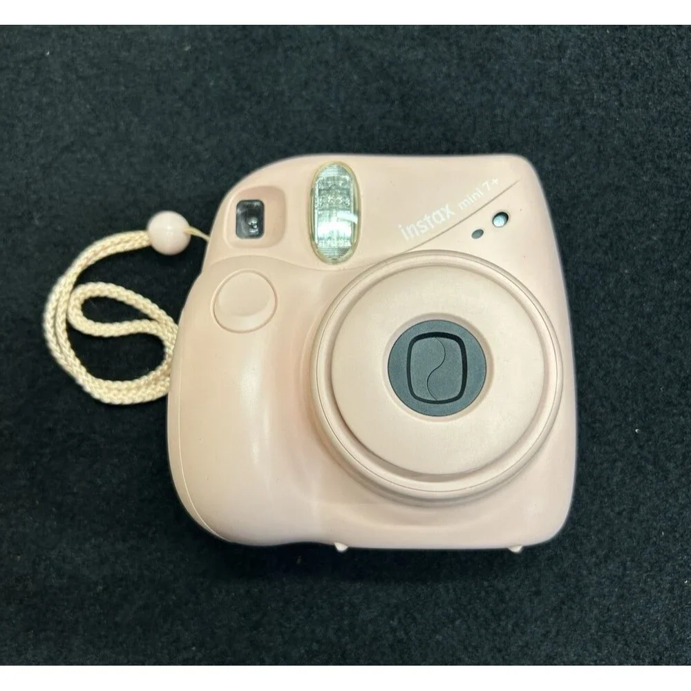Pink Fujifilm Instax Mini 7+ Plus Instant Camera Tested Excellent Condition B-17